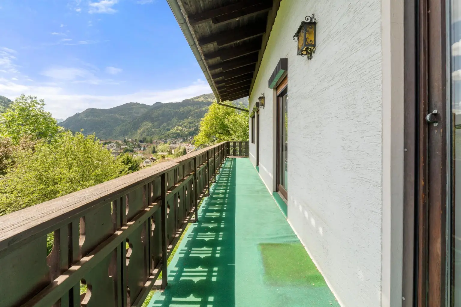Schöne Aussicht vom Balkon