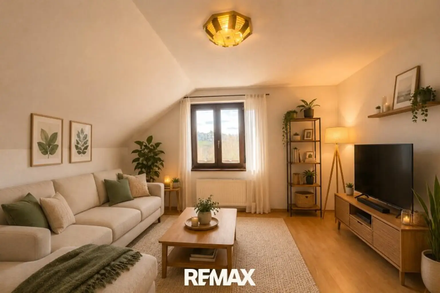 Wohnzimmer (virtuell eingerichtet)