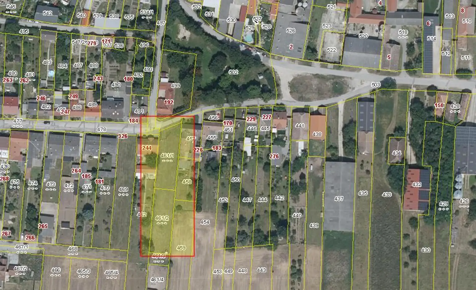 Grundstück Lageplan