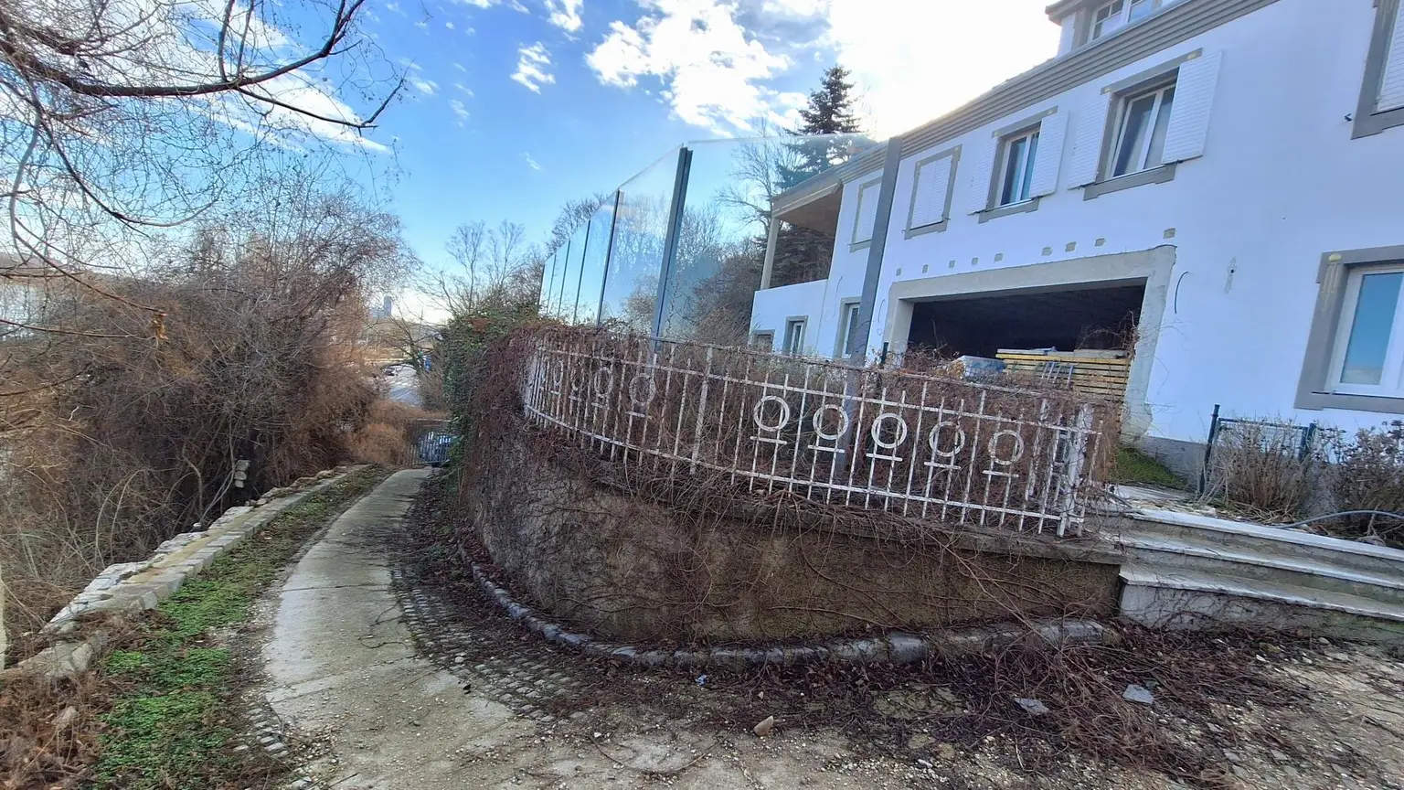 Edelrohbau-Villa, Herrschaftlicher Wohnsitz am Fuße des Kahlenberges an der Donau. Teilrestauriert entkernt und komplette Ausbauplanung.