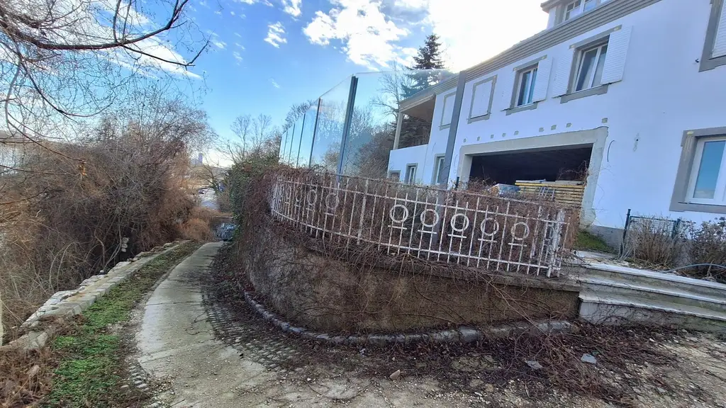 Edelrohbau-Villa, Herrschaftlicher Wohnsitz am Fuße des Kahlenberges an der Donau. Teilrestauriert entkernt und komplette Ausbauplanung.