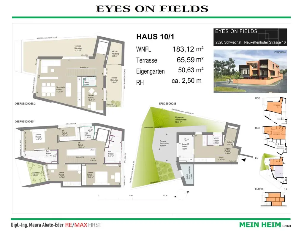 Erstbezug-Doppelhaushälften in Schwechat mit Luxus-Ausstattung und Ausblick über den Park. Grünruhelage mit sehr guter Infrastruktur in Gehweite