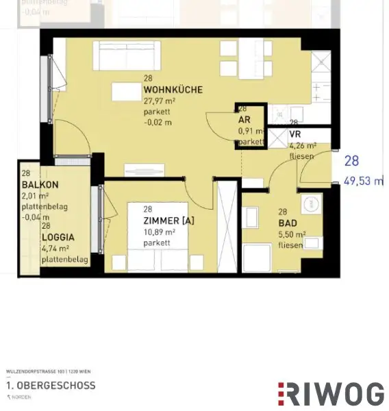 || Moderne 2-Zimmer Erstbezugswohnung mit  Balkon, Loggia & extra Eigengarten im Erdgeschoss || Nahe der Inneren Stadt ||