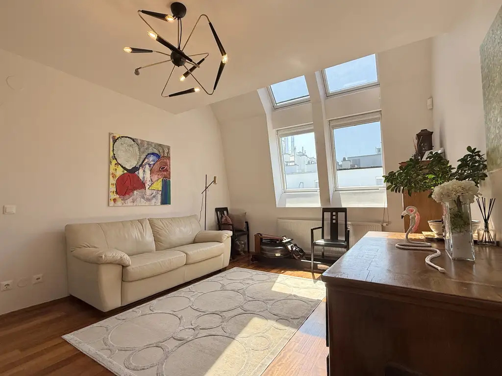 Grüner Dachgarten mit Blick über Wien I exklusive DG - Wohnung I Großzügige Fensterflächen mit Rollläden I Klimaanlage