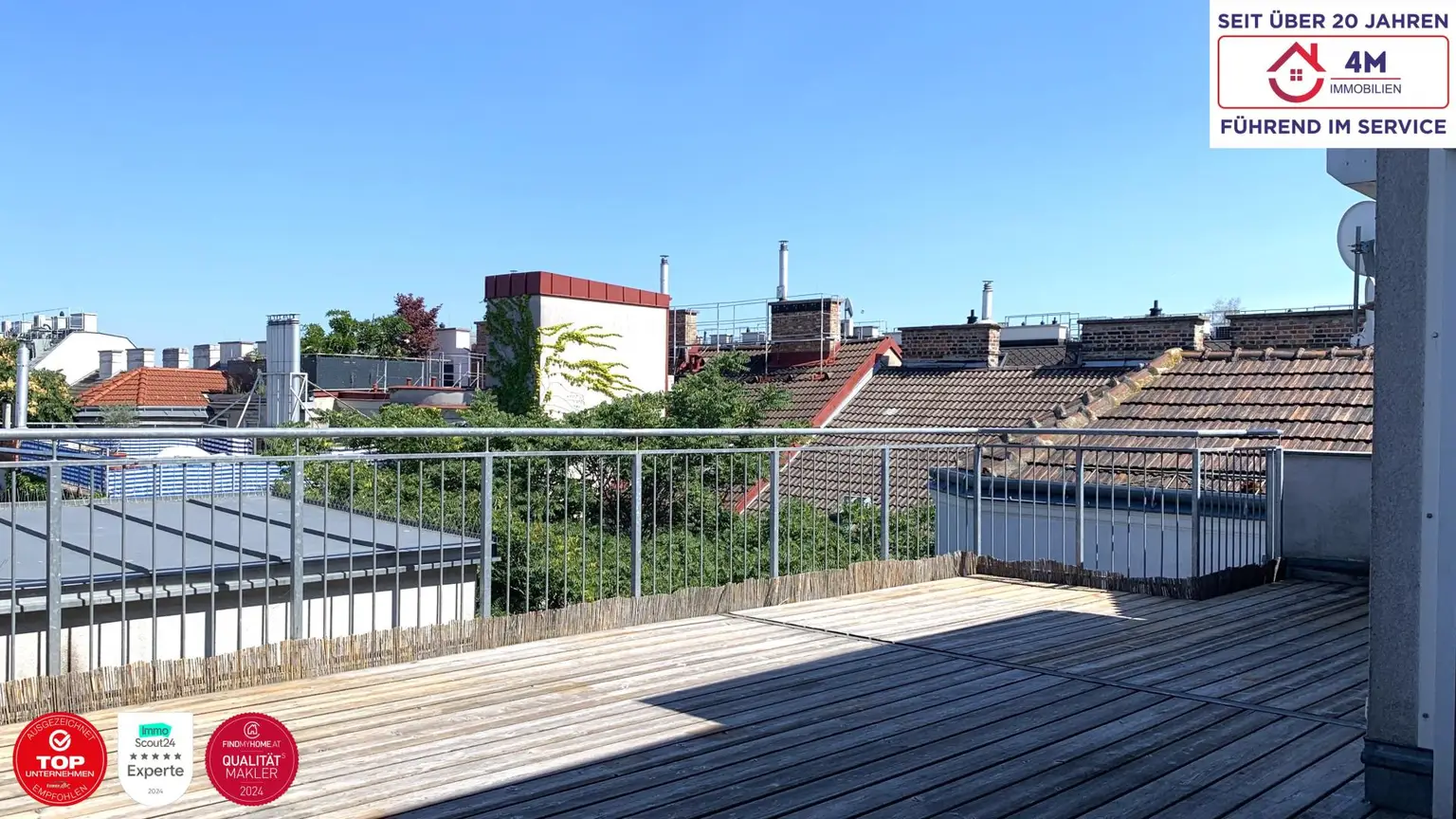 ⛱🏙 Blick auf Stephansdom: Ruheoase über den Dächern des 5. Bezirks 🏙⛱