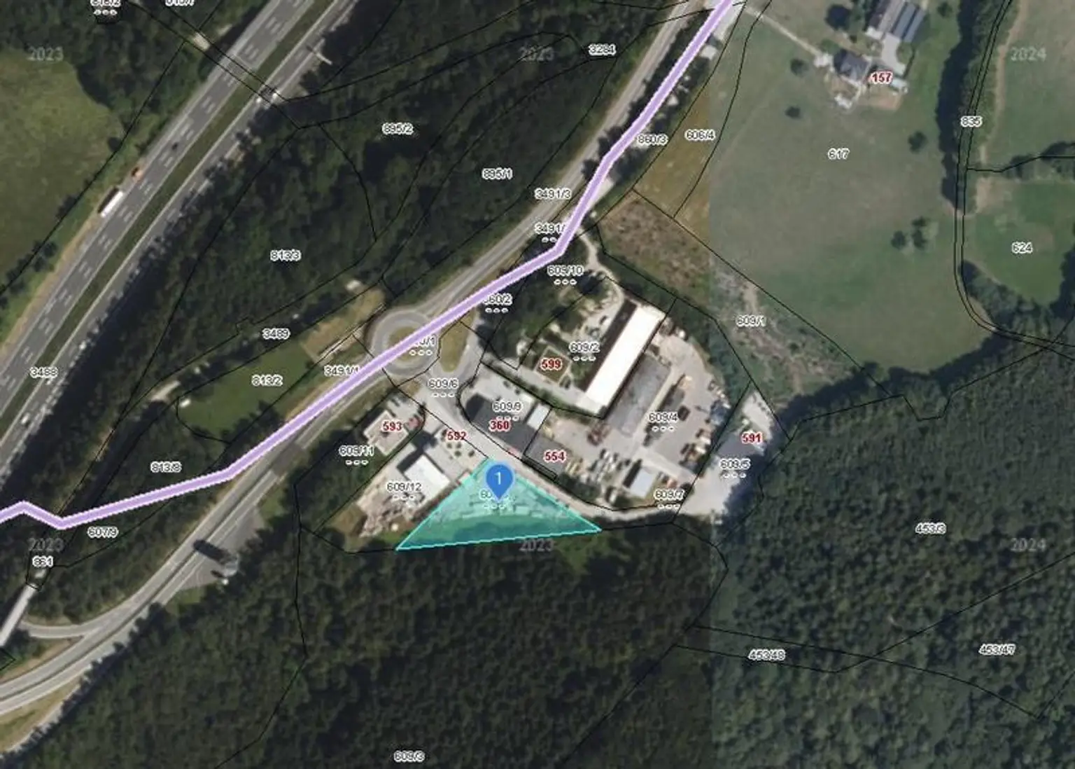 Katasterplan Luftbild