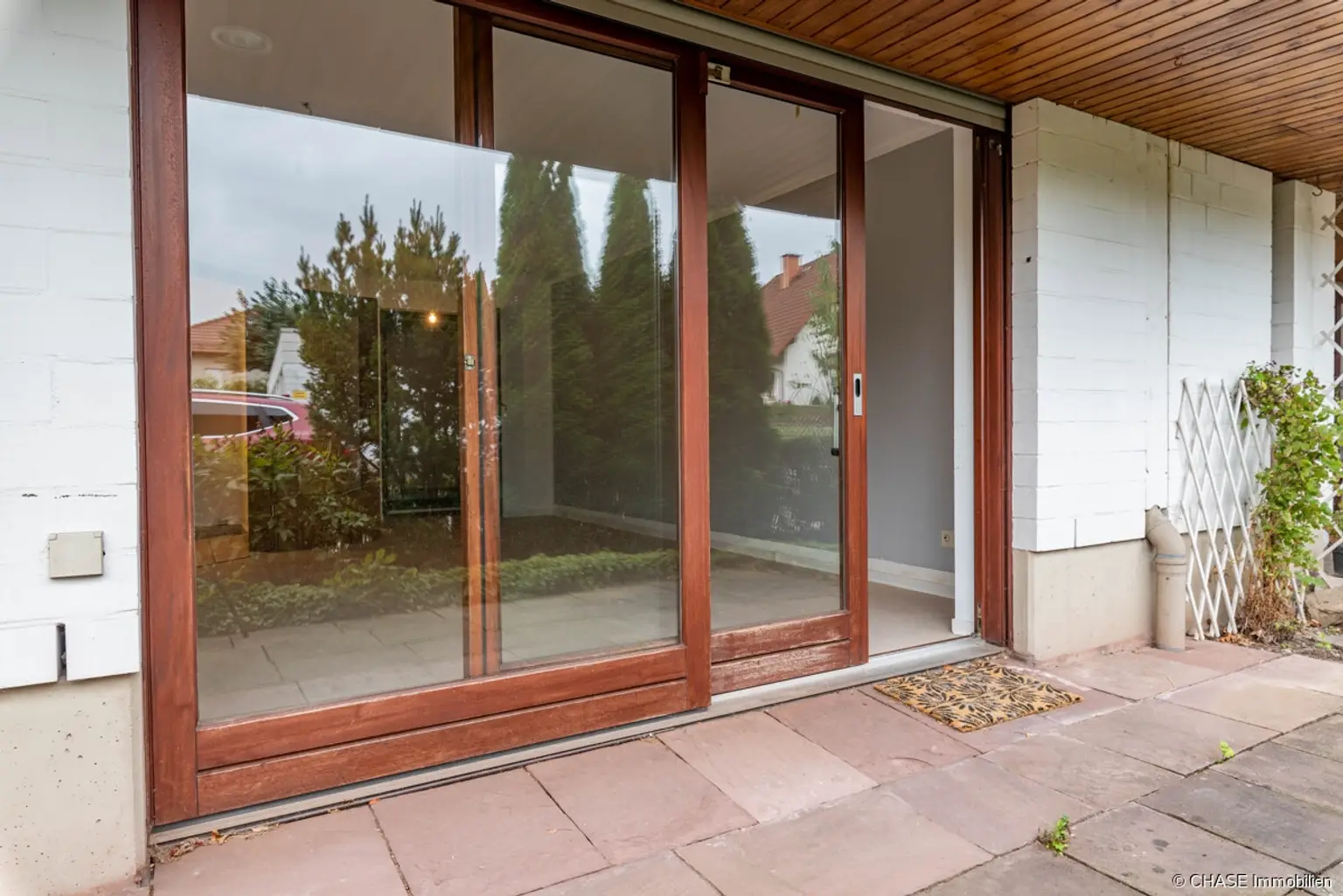 Terrasse, Eingang - Fensterfront