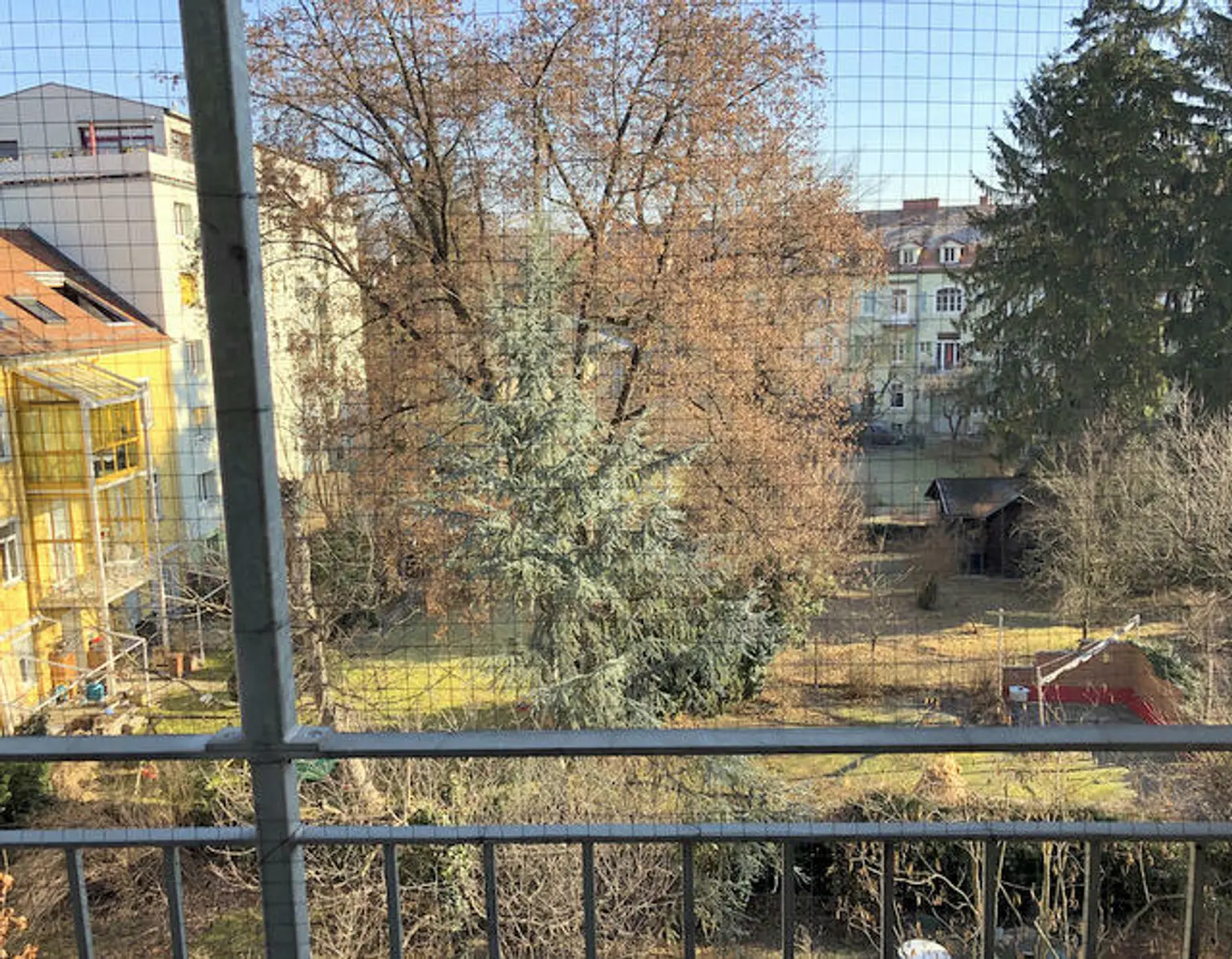 Blick vom Balkon