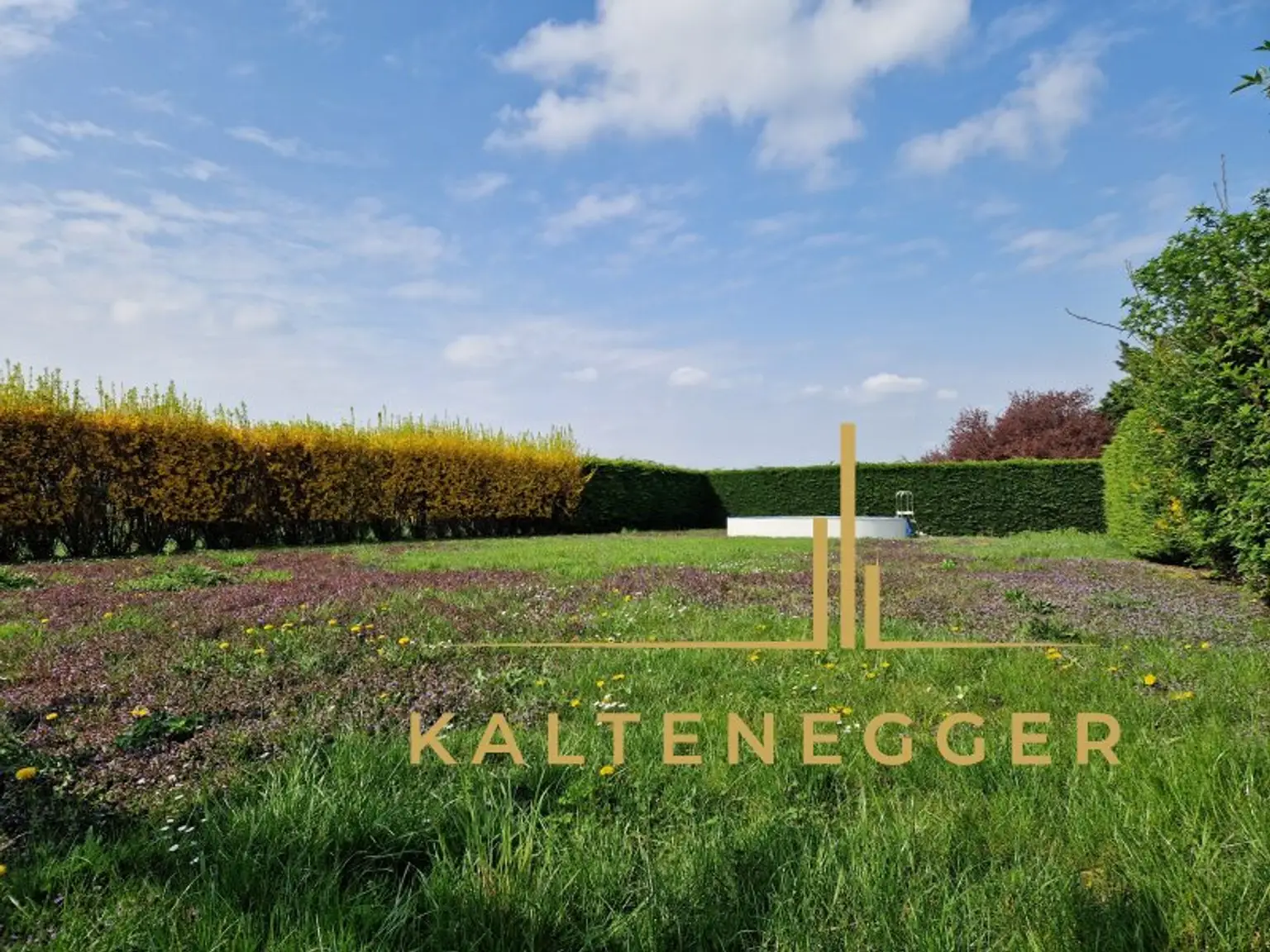 großzügiger Garten mit Swimmingpool