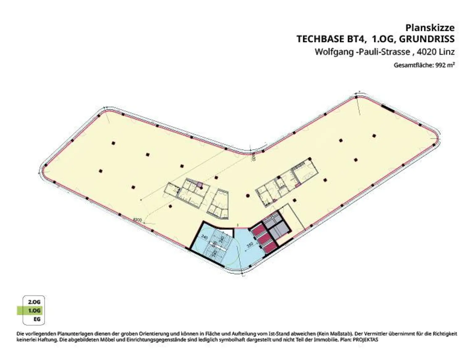 Büro mit 2000 M² in der Techbase Linz - Business Campus der Zukunft