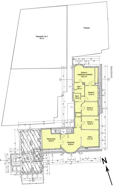 Großzügige 6-Zimmer-Wohnung im charmanten „Adlerhof“ - inkl. Eigengarten und Stellplatz