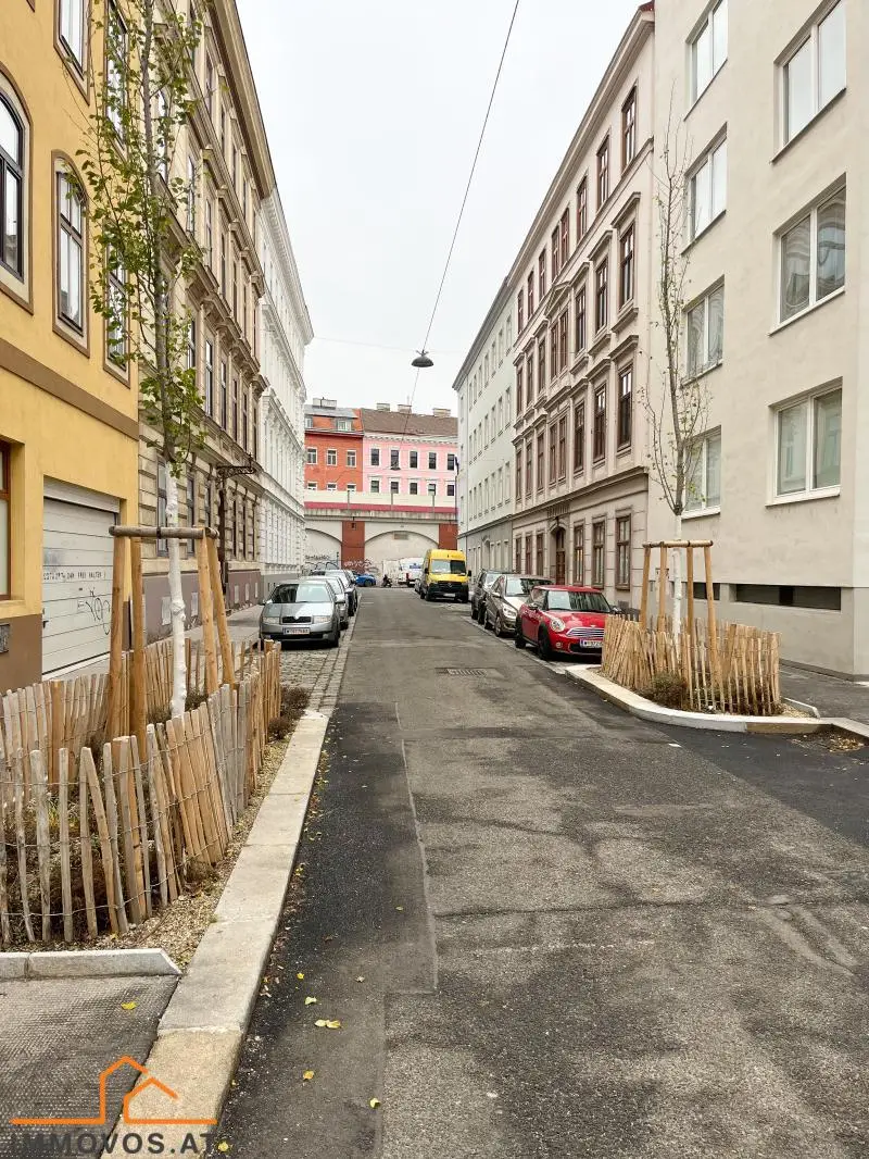 Blick Wohnhausanlage