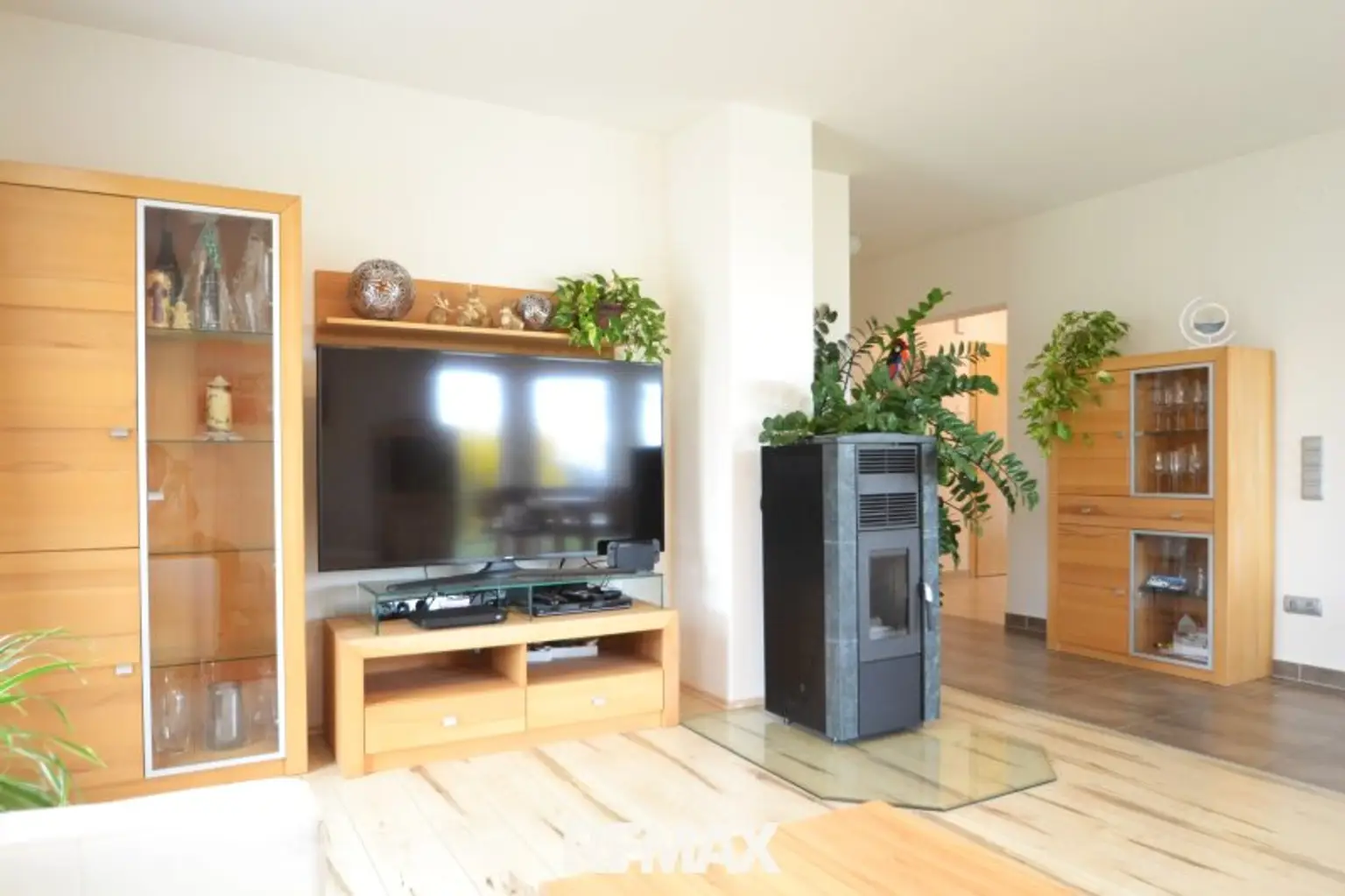 Wohnbereich mit Kaminofen