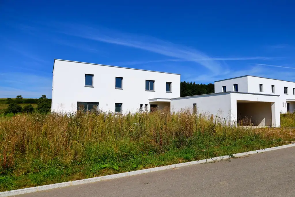 Neubau-Einfamilienhaus in St. Roman – modernes Wohnen mit offenem Design & Südwestgarten