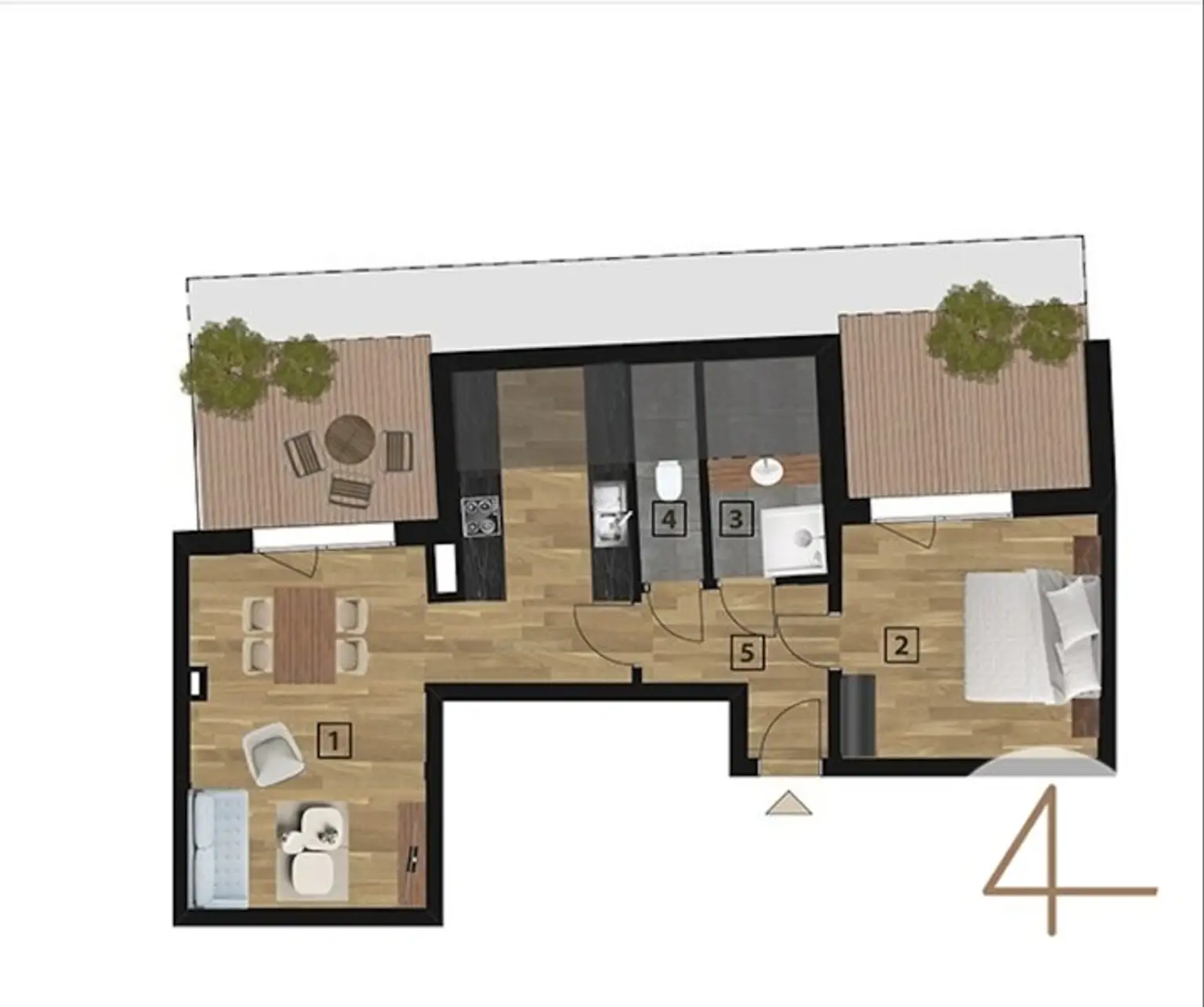 Wien Mitte in 11Min erreichbar -  2 Dachterrassen - vollklimatisiert - Top Infrastruktur - Tiefgaragenplätze