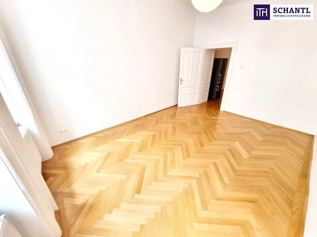 Anschauen und einziehen! Entzückende Altbauwohnung in ruhiger Seitengasse! Tolle Raumaufteilung + Loggia möglich + Perfekte Infrastruktur! Jetzt zugreifen!