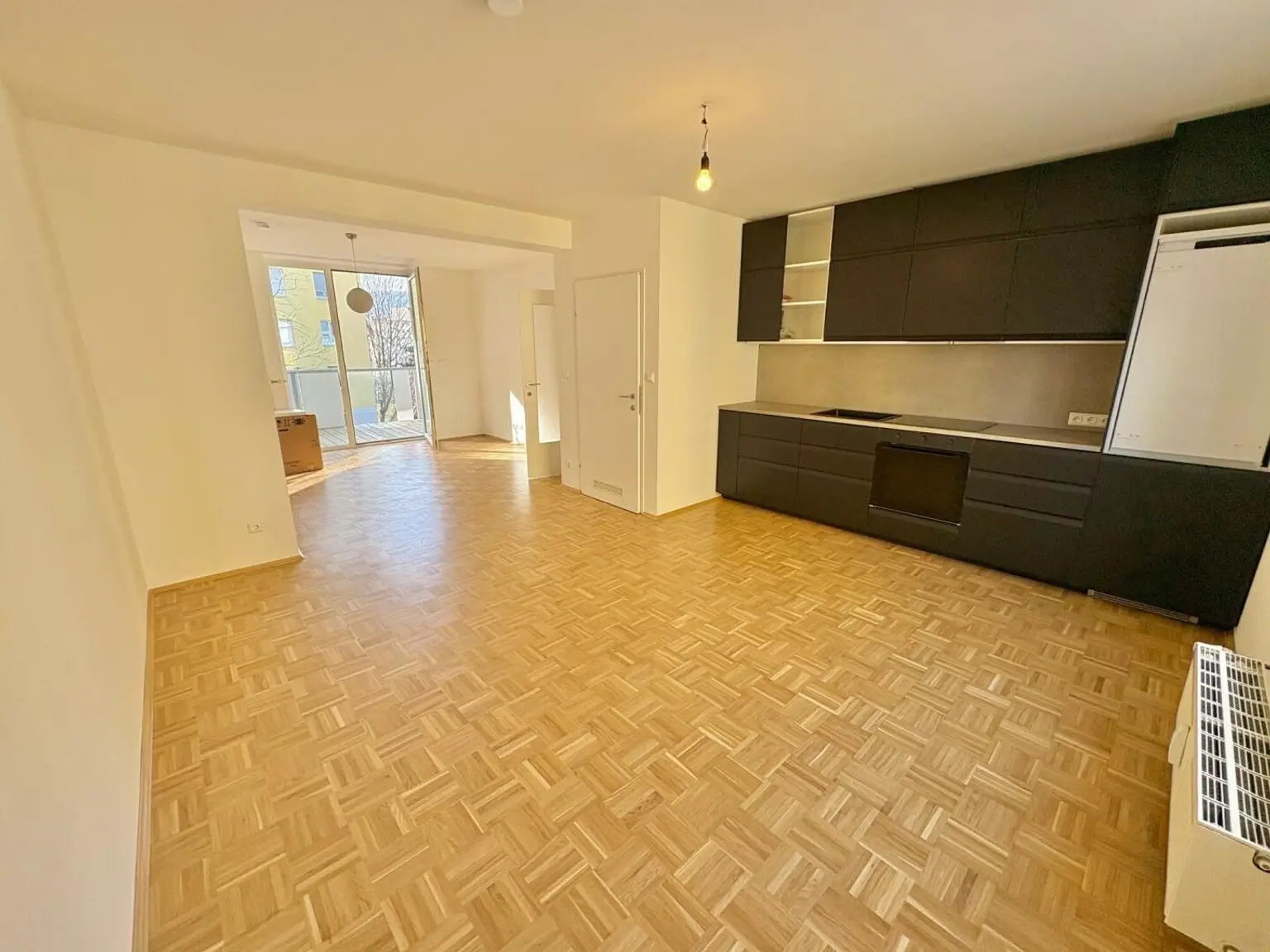 Gesamtansicht Küche / Essen / Wohnen