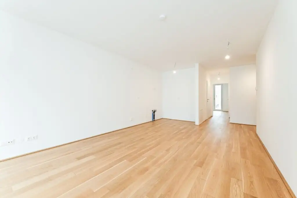 Erstbezug ab Dezember! 2-Zimmer-Loggiawohnung inkl. Stellplatz und Garten zu vermieten!