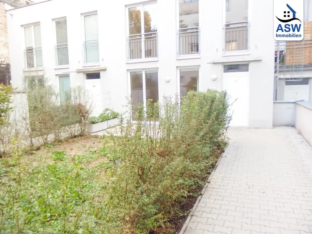 Bürowidmung: Perfekt aufgeteilte 3-Raum-Maisonette mit Terrasse und Garten