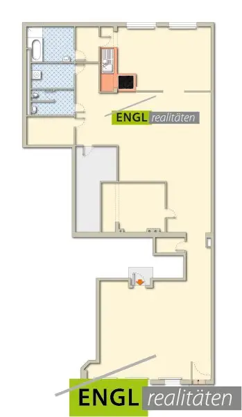 Plan vom Geschäftslokal mit ca. Angaben.