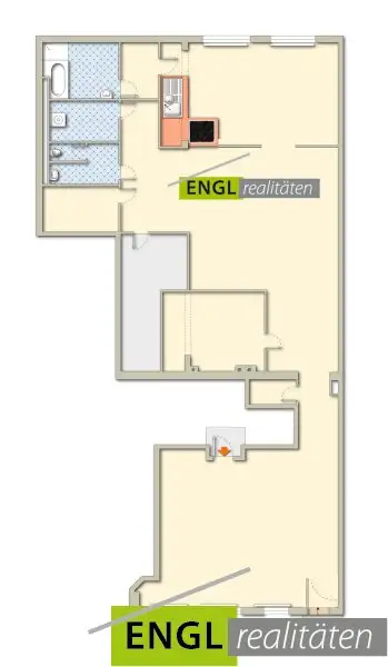 Plan vom Geschäftslokal mit ca. Angaben.
