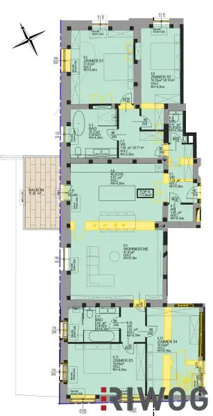 RESIDIEREN WIE IM SCHLOSS | 5 Zimmer Stilaltbauwohnung mit ca. 4,30m Raumhöhe | ca. 11m² Balkon geplant & Parkplatz | sanierungsbedürftig