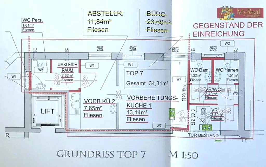 Büro/Lager im Zentrum Badens