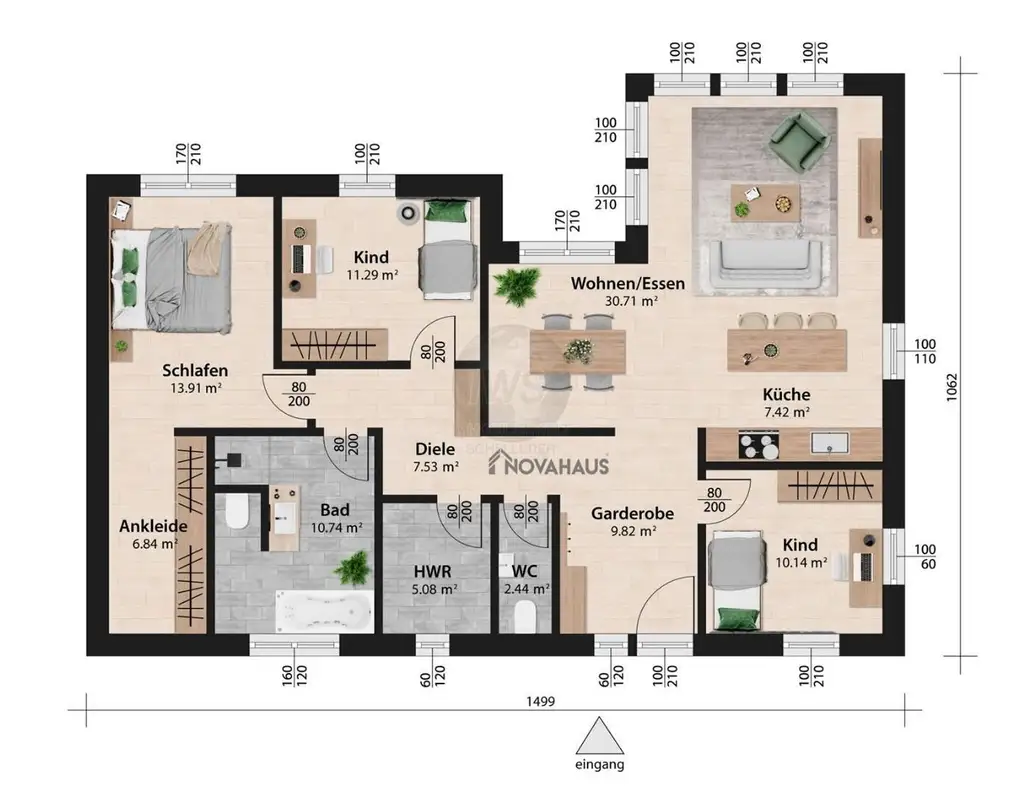 Traumbungalow in Prambachkirchen - 4 Zimmer auf 120m² Wohnfläche