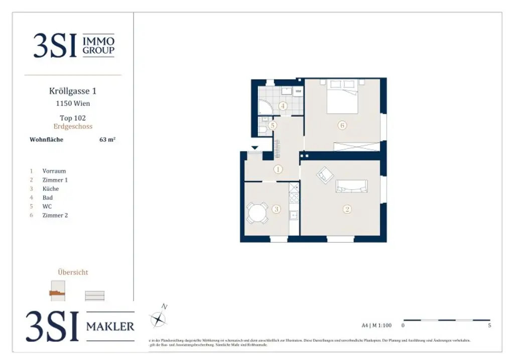 Gemütliche 2 Zimmer Wohnung Nähe Westbahnhof