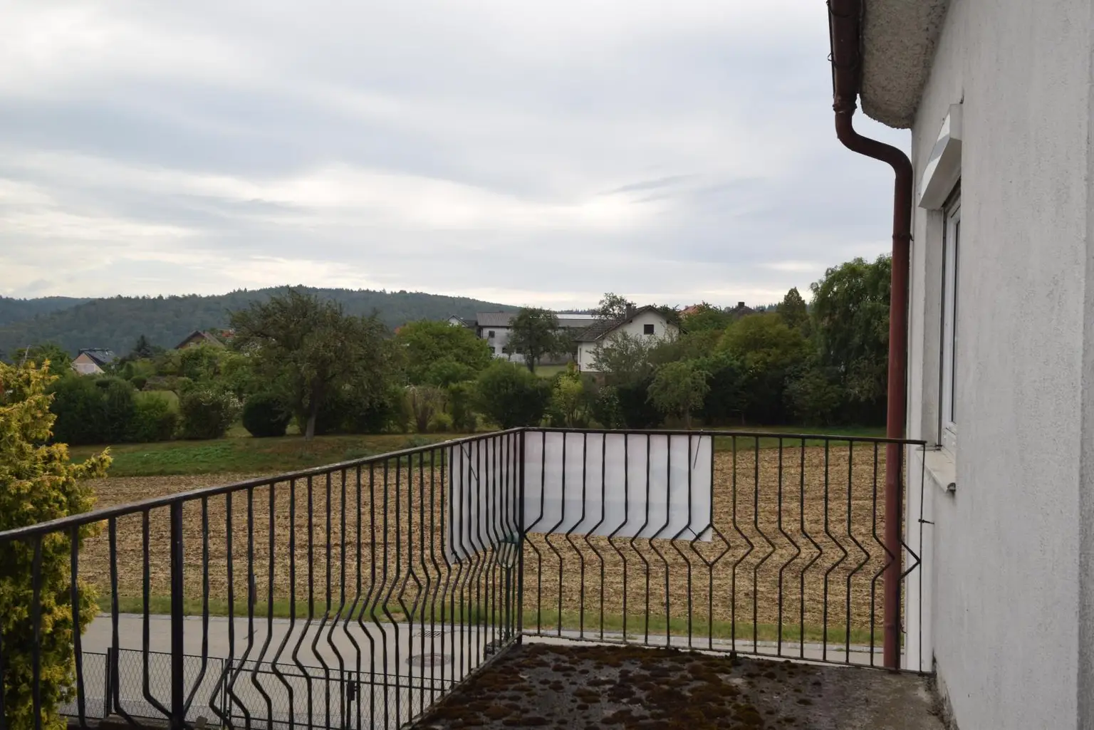 Blick vom Balkon