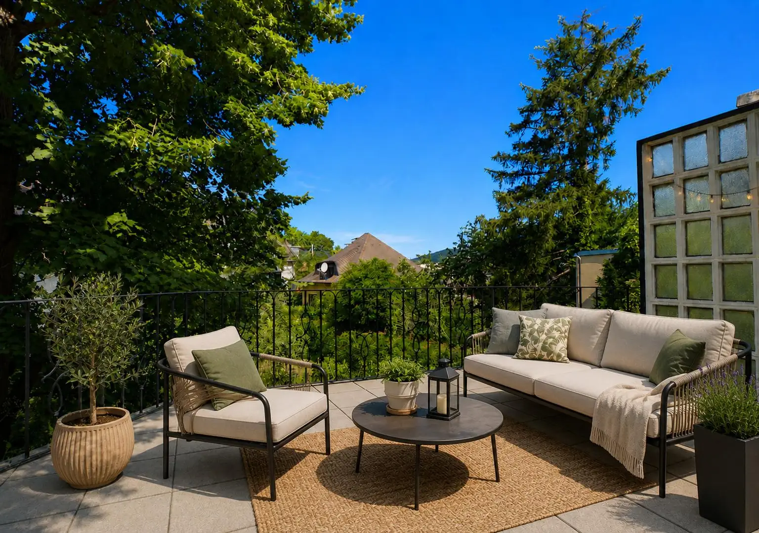 Terrasse – virtuell eingerichtet