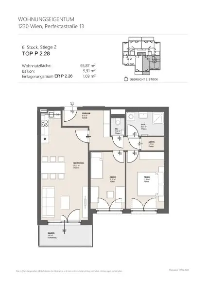 Erstbezug: Traumhafte 3-Zimmer-Wohnung mit Südbalkon in 1230 Wien!