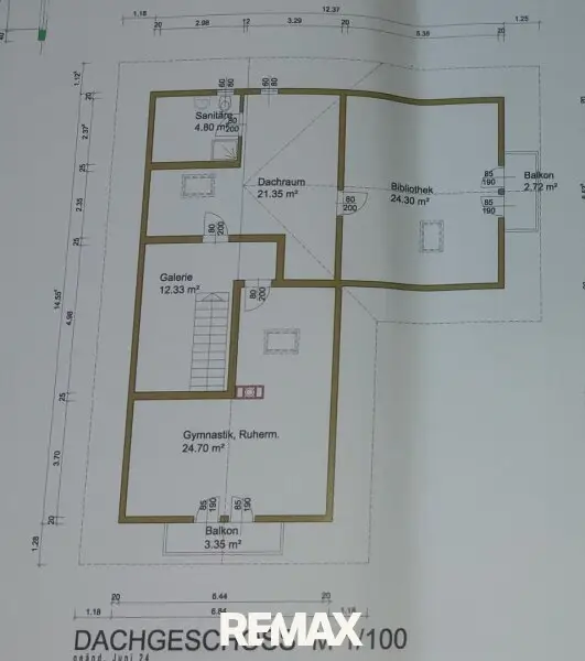 Grundriss Dachgeschoss