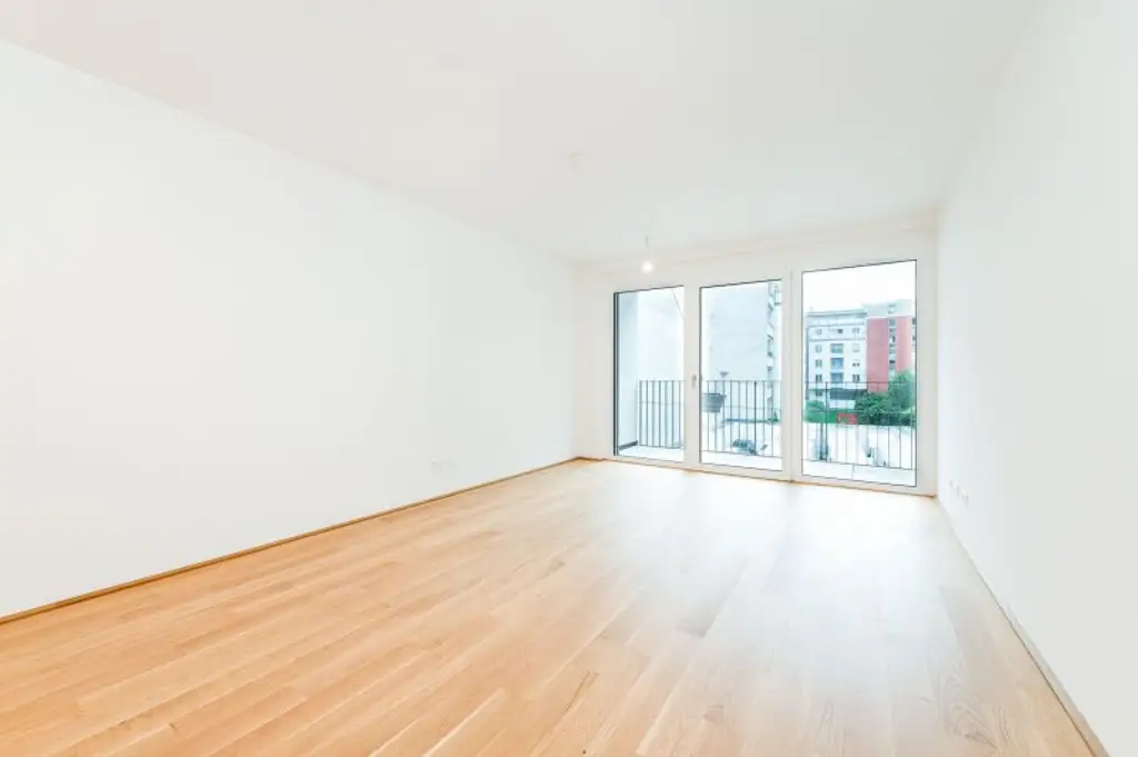Erstbezug ab Dezember! 2-Zimmer-Loggiawohnung inkl. Stellplatz und Garten zu vermieten!