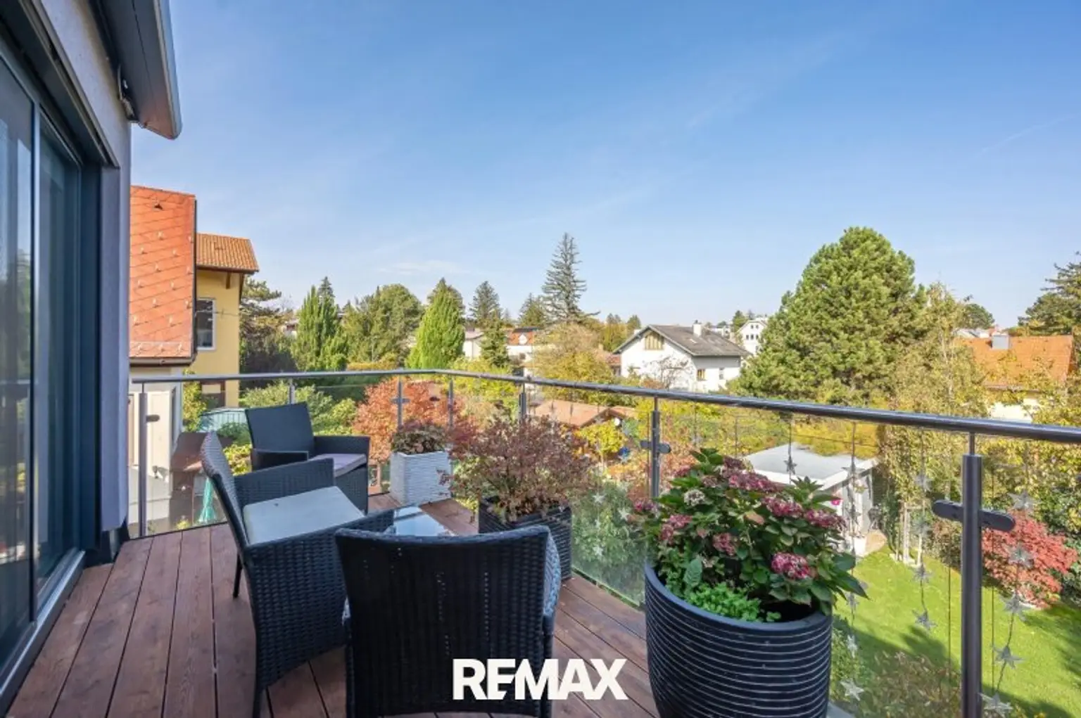 zweite, hintere Terrasse