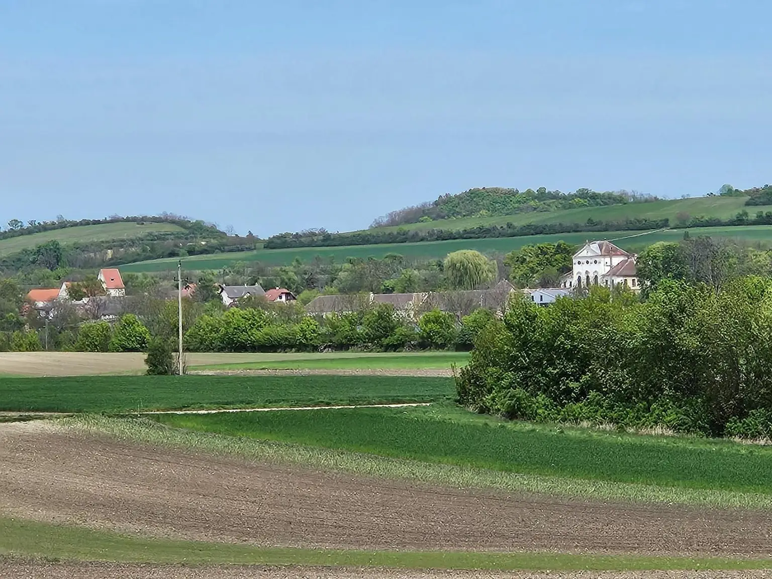 Aussicht vom Balkon auf Schloss Kirchstetten (3)