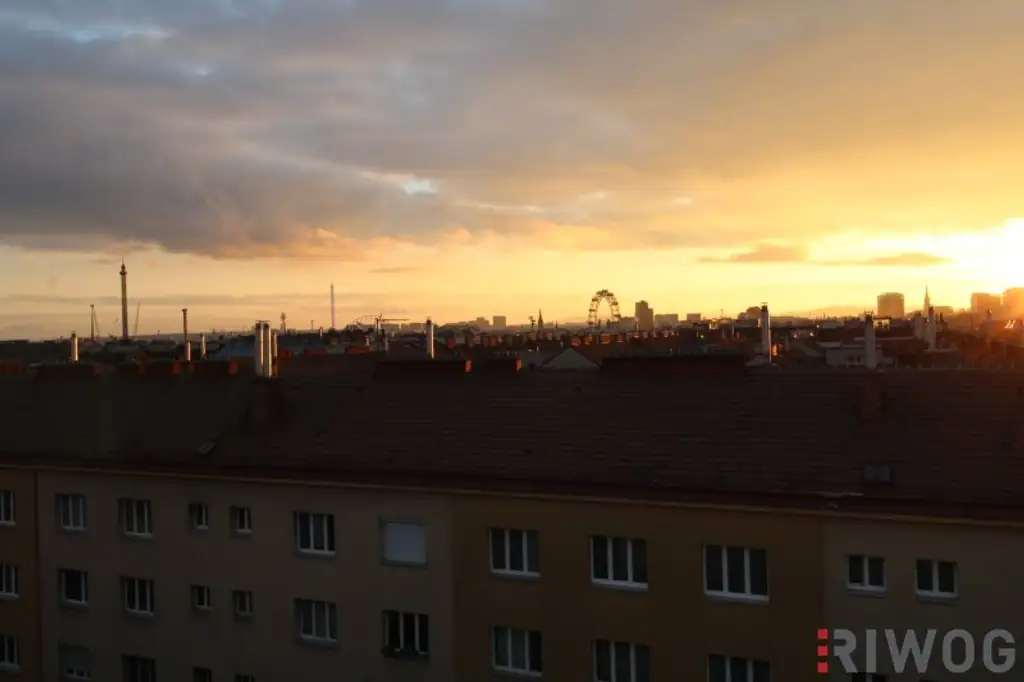 Erstbezug eines Luxus Dachgeschosses mit Fernblick auf Prater auf Stephansdom in der nähe der Donauinsel
