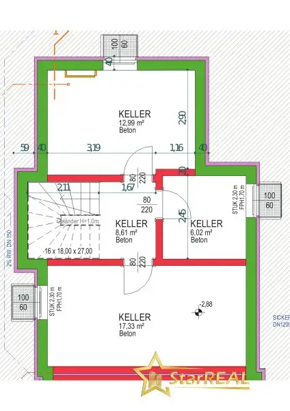 NOCH 1 HAUS FREI! KAUFPREIS REDUZIERT! ZIEGELMASSIVHAUS MIT KELLER. 127 m² GARTEN. PROVISIONSFREI FÜR DEN KÄUFER.