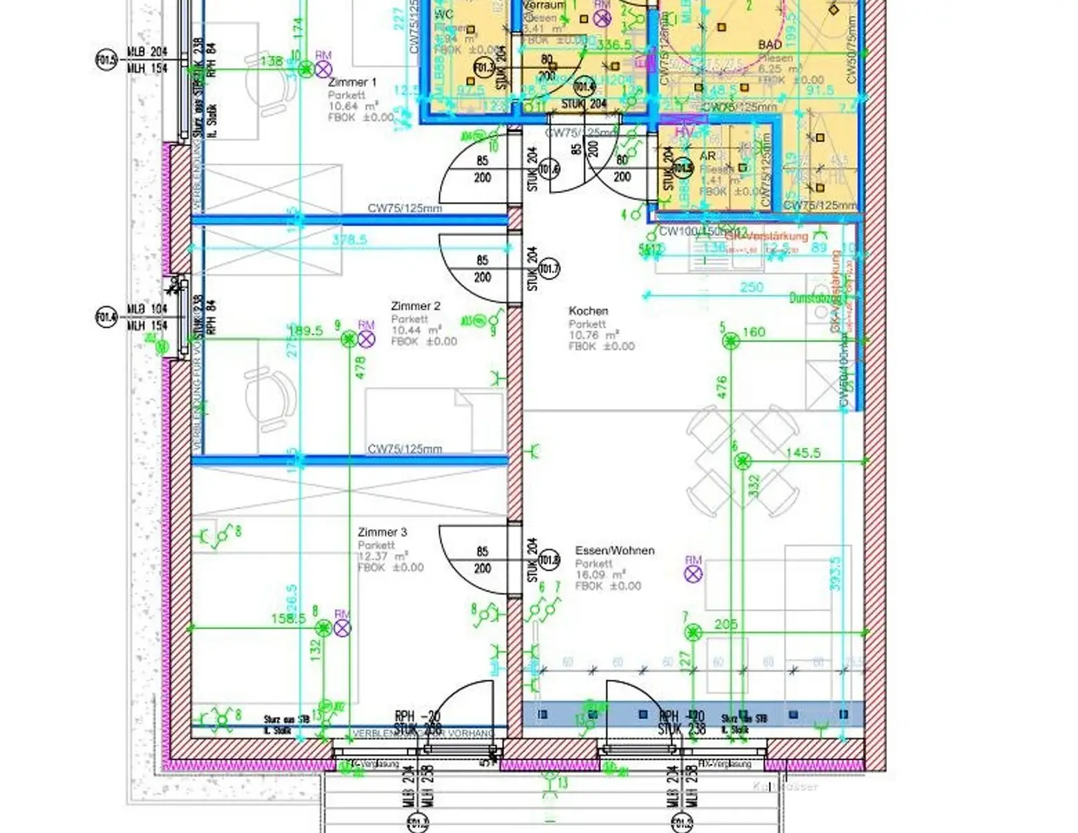 Premstätten bei Graz- ERSTBEZUG - 73m² große Neubauwohnung mit 3 Schlafzimmer, 13m² Südterrasse und 2 Parkplätze im KP. inkl.
