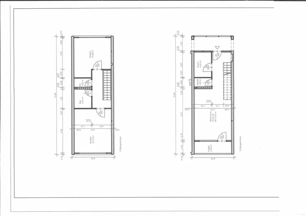 WG-geeignet, Top Lage: 3-Zimmer-Maisonette mit SW-Balkon -Neue Fenster-2.OG mit Lift