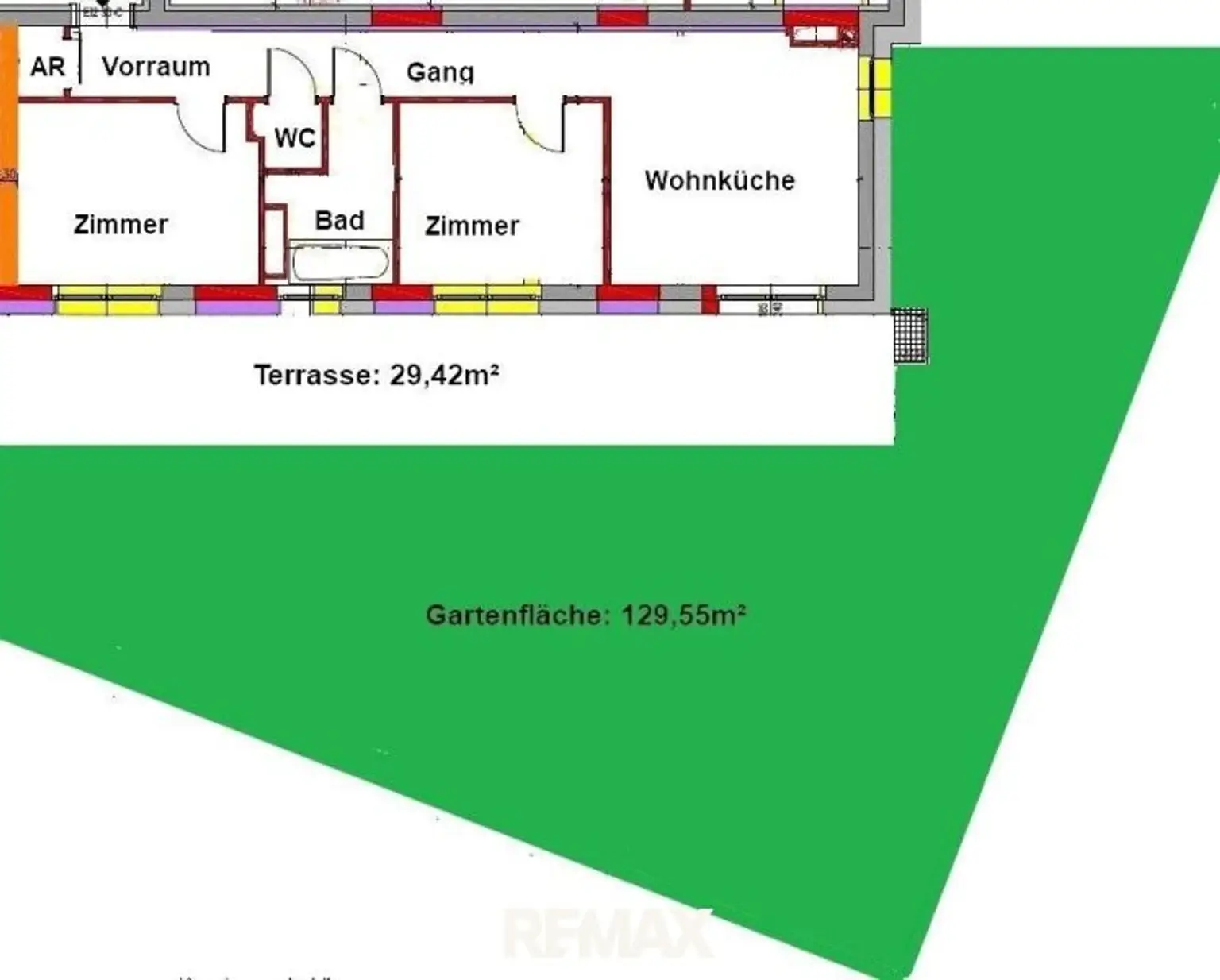 24 Planskizze Gartenwohnung ETW 3004