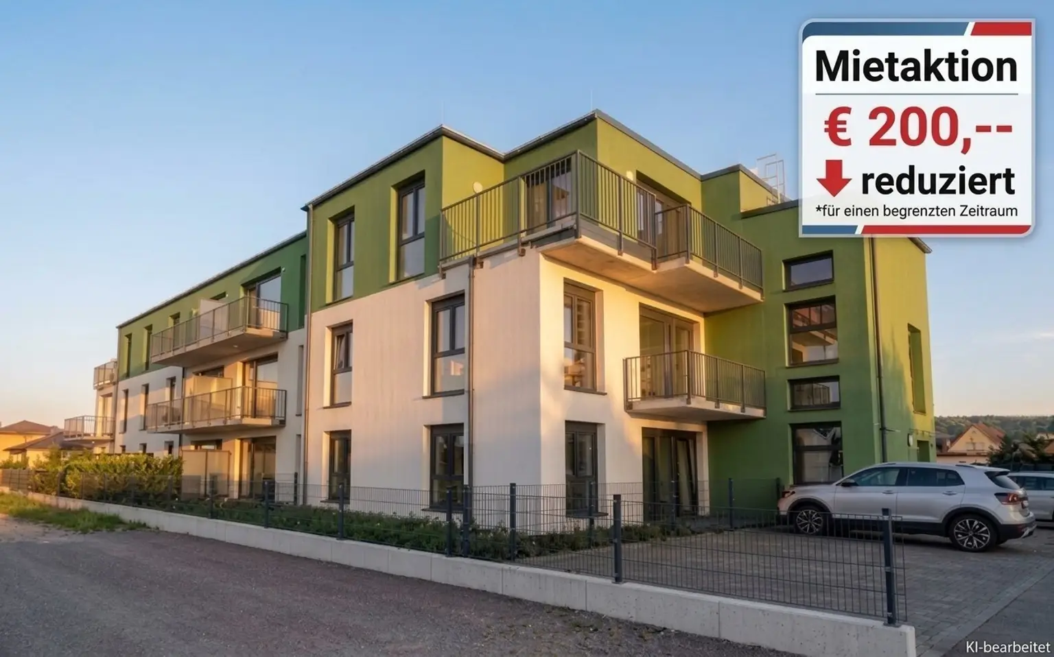 Neubau: Besonders ansprechende 54 m² 2-Zimmerwohnung mit 28 m² Garten