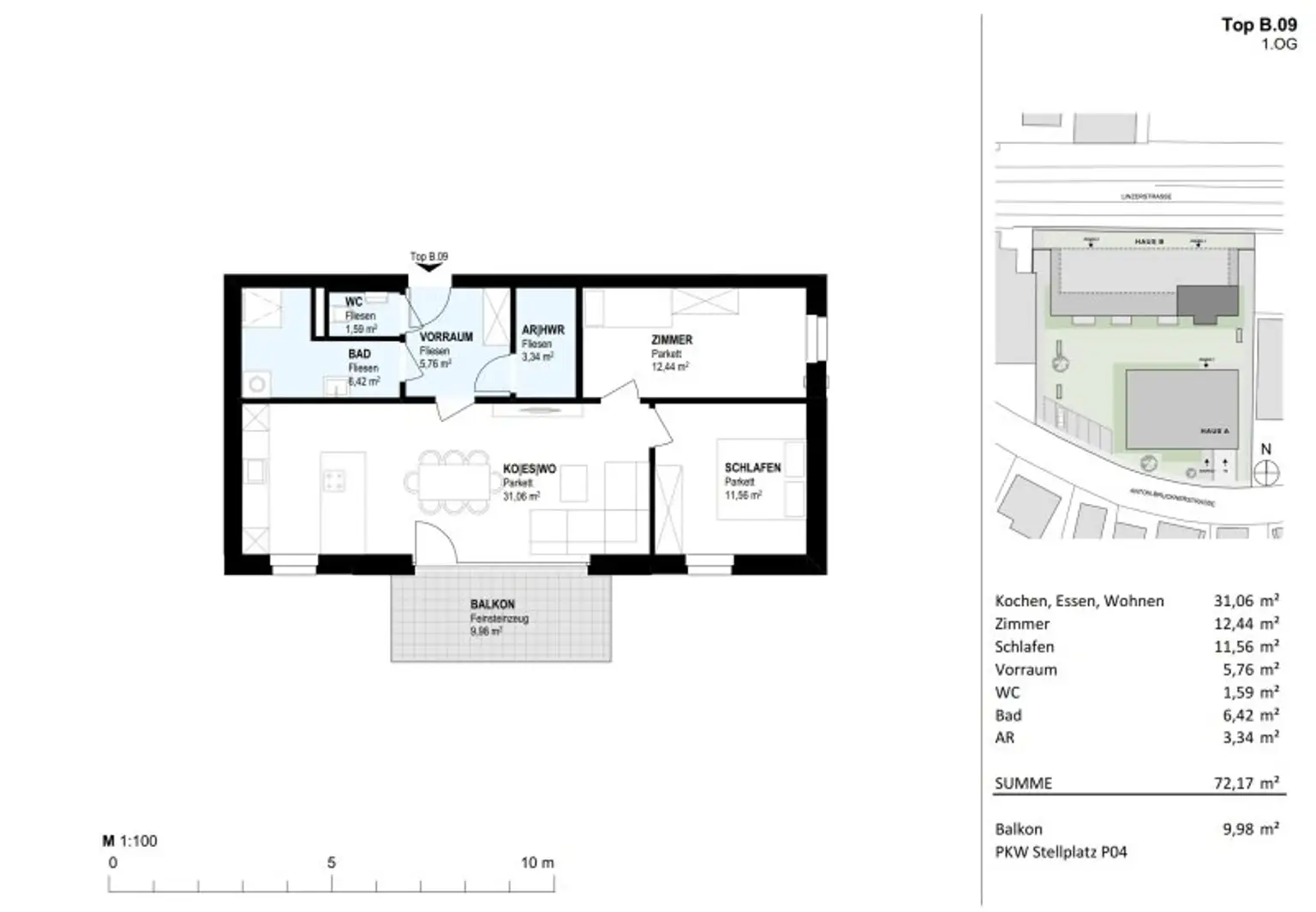 Stilvolle Terrassenwohnung Top B.09 - Neubauprojekt SCHÖN | DORF | BLICK