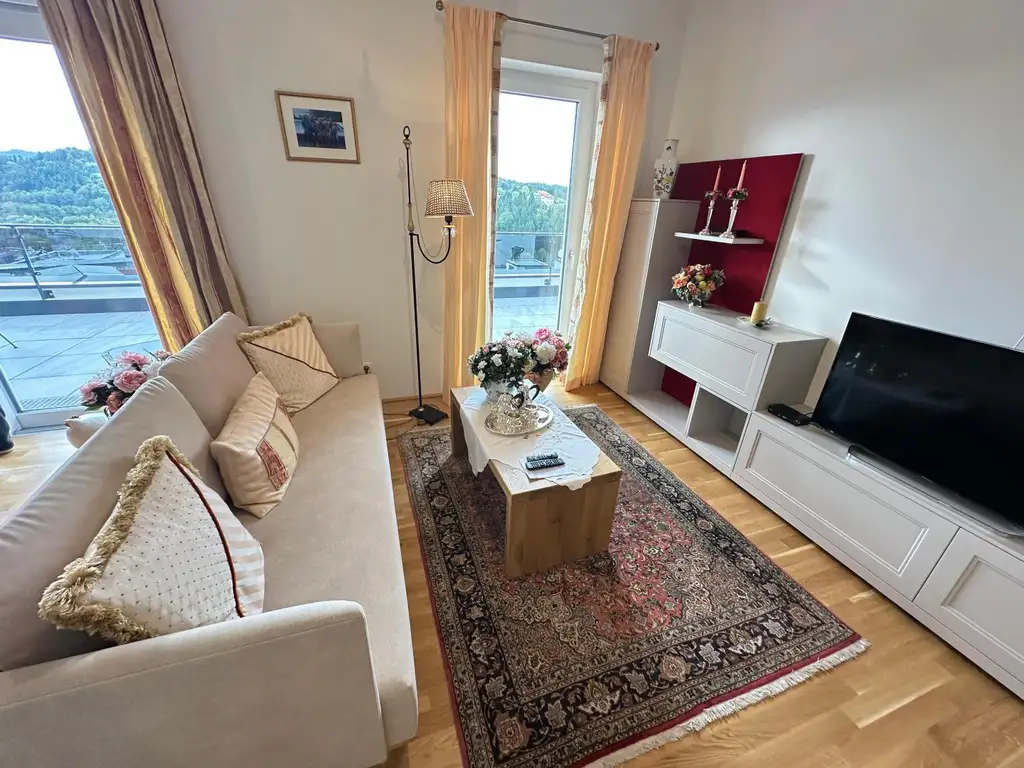 Luxus Penthouse- Wohnung mit Blick auf die Basilika Maria Trost