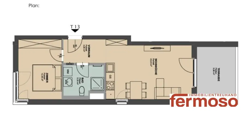Neuwertige 2-Zimmer-Wohnung mit Terrasse in 1200 Wien – Ihr neues Zuhause!