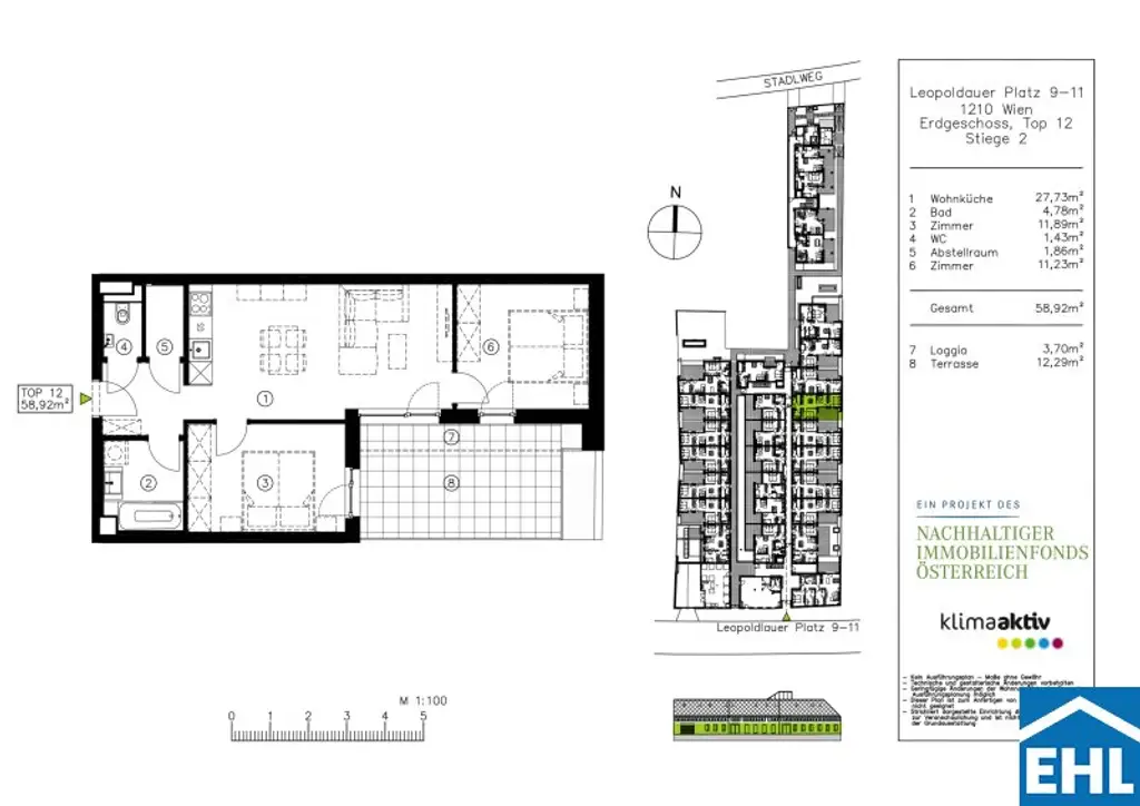 Leopold XXI - Traumhafte Erdgeschosswohnung mit Terrasse!