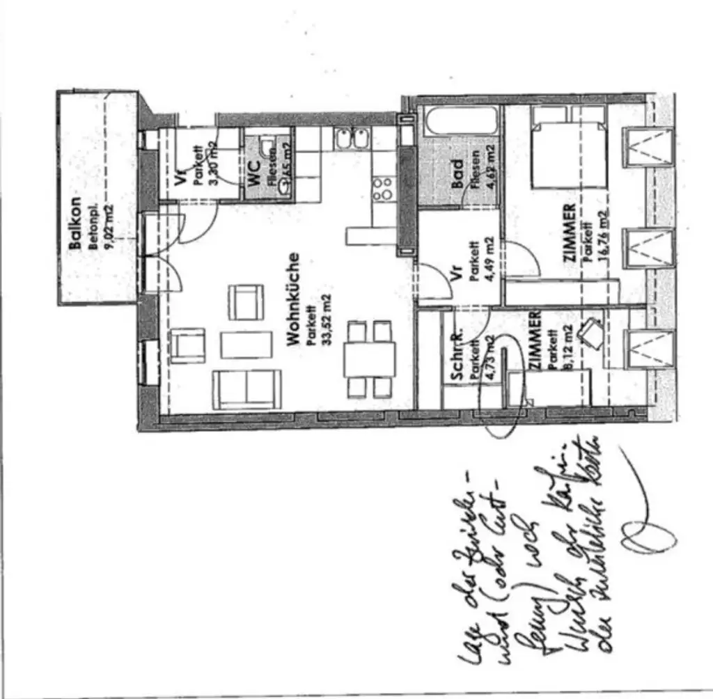 Perfekte Kombination! 3 Zi. im Altbau mit Balkon & Garage im 2.Bez.