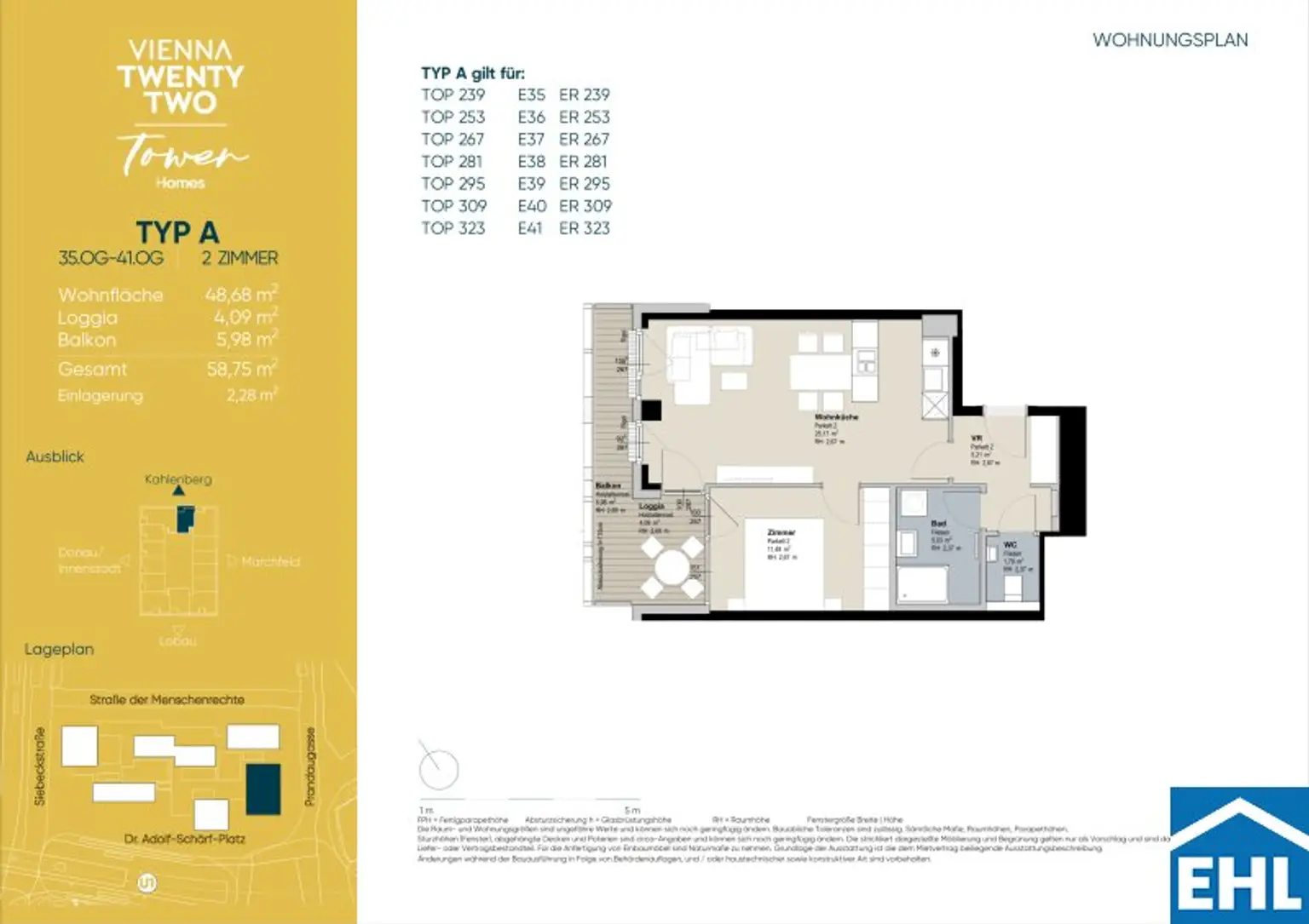 Urbaner Lifestyle – 2-Zi.-Erstbezug mit Rooftop Spa | TOWER HOMES