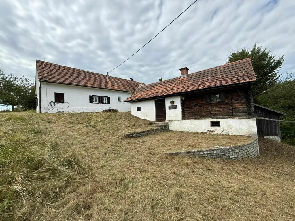 ***Scheibengrund mit charmanten sanierungsbedürftigen Haus*** Rundumblick von der Riegersburg bis zur Koralm*** Traumhafte Alleinlage ***