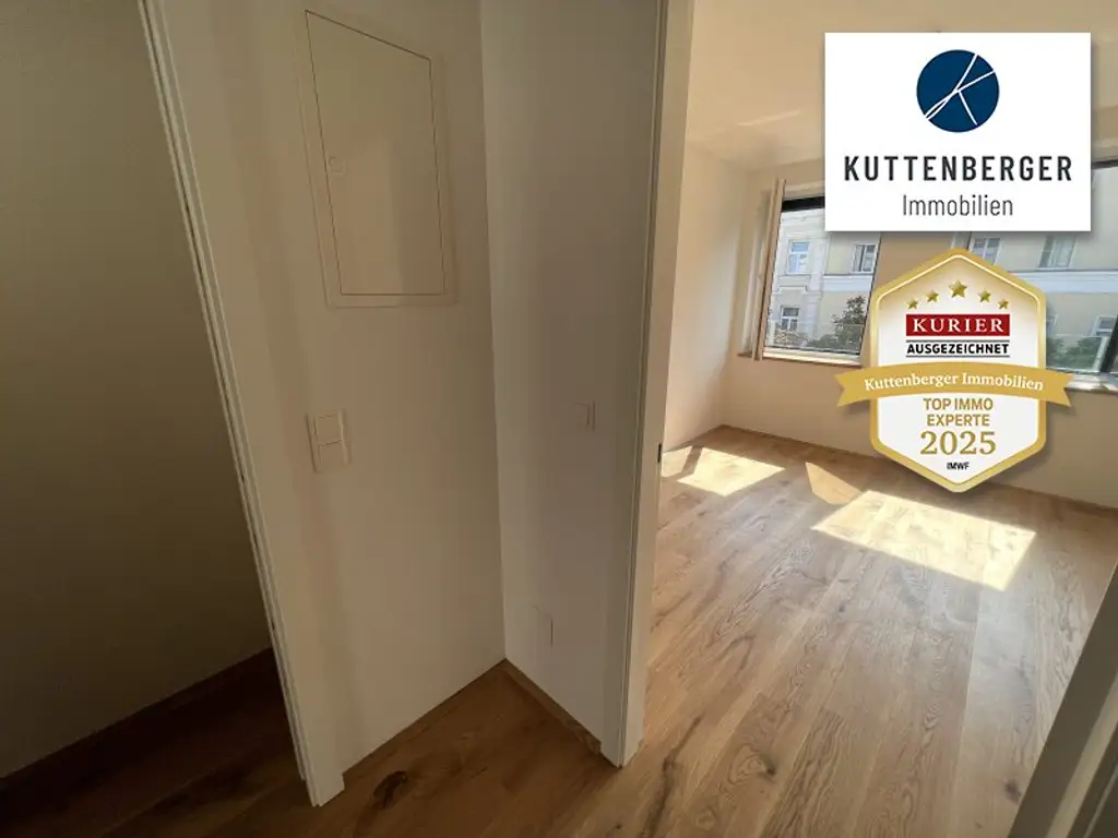 *Superprojekt: "Über den Baumwipfeln" Top 43  Erstklassige 3-Zimmer Wohnung mit Blick auf die Kastanienbäume + Balkon